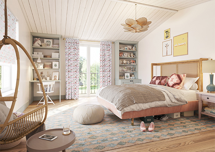 Cloudy Peaks, Petal - Made to Measure Curtains - Image 7